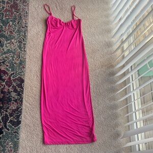 Vibrant Pink Maxi Dress